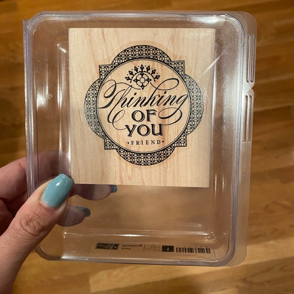 Stampin Up! Thinking of You Wooden Stamp